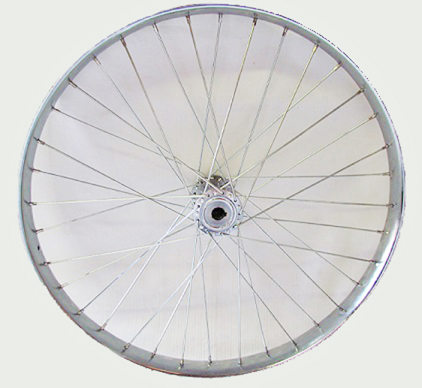 Wheel 26" Drive Side Worksman Steel Rim, 36-11ga spokes for M2626 Mover Tricycle